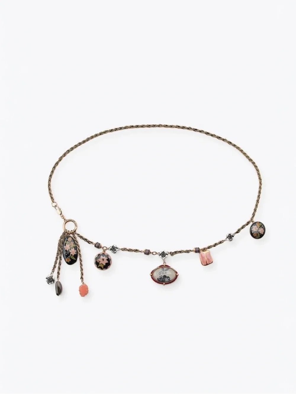 Zara Gold Tone Belt with Resin Charms - Picture 2 of 9